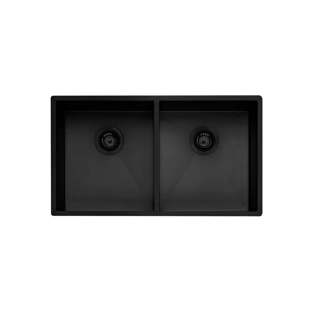 Oliveri Spectra Double Bowl Sink - Black