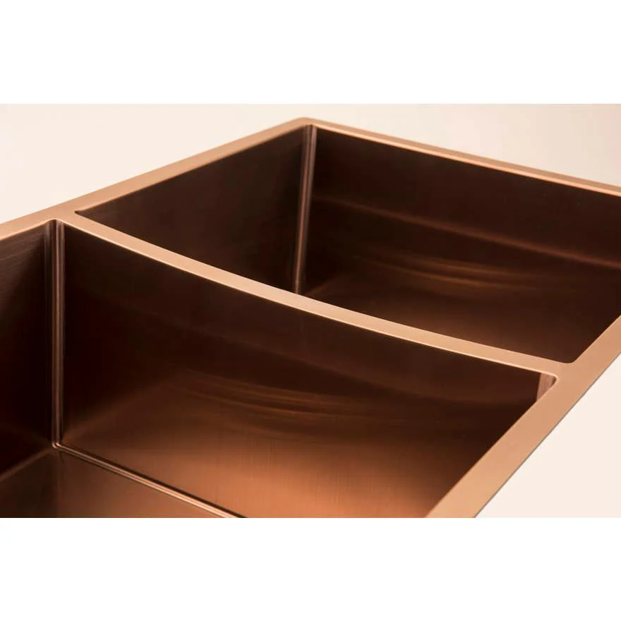 Oliveri Spectra Double Bowl Sink - Copper - Image 4