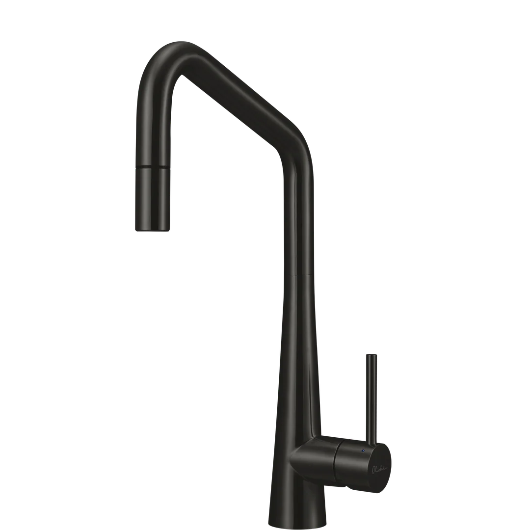 Oliveri Stainless Steel Black Pull Out Square G'Neck LEAD FREE