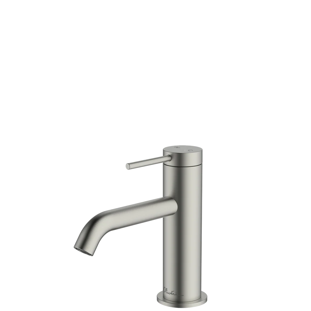 Oliveri VE103504FBN Venice Basin Mixer Curved Brushed Nickel