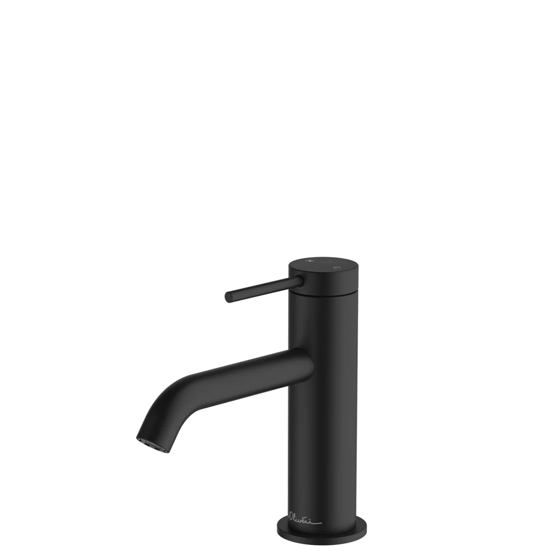 Oliveri VE103506FMB Venice Basin Mixer Curved Matte Black