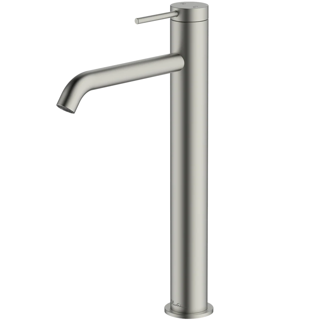 Oliveri VE104504FBN Venice Basin Tower Curved Brushed Nickel