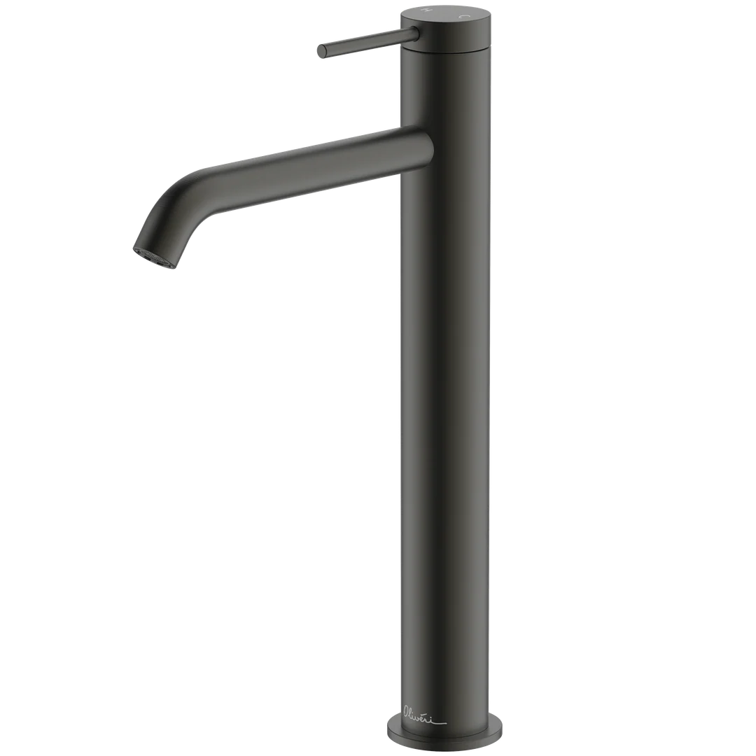 Oliveri VE104505FGM Venice Basin Tower Curved Gunmetal