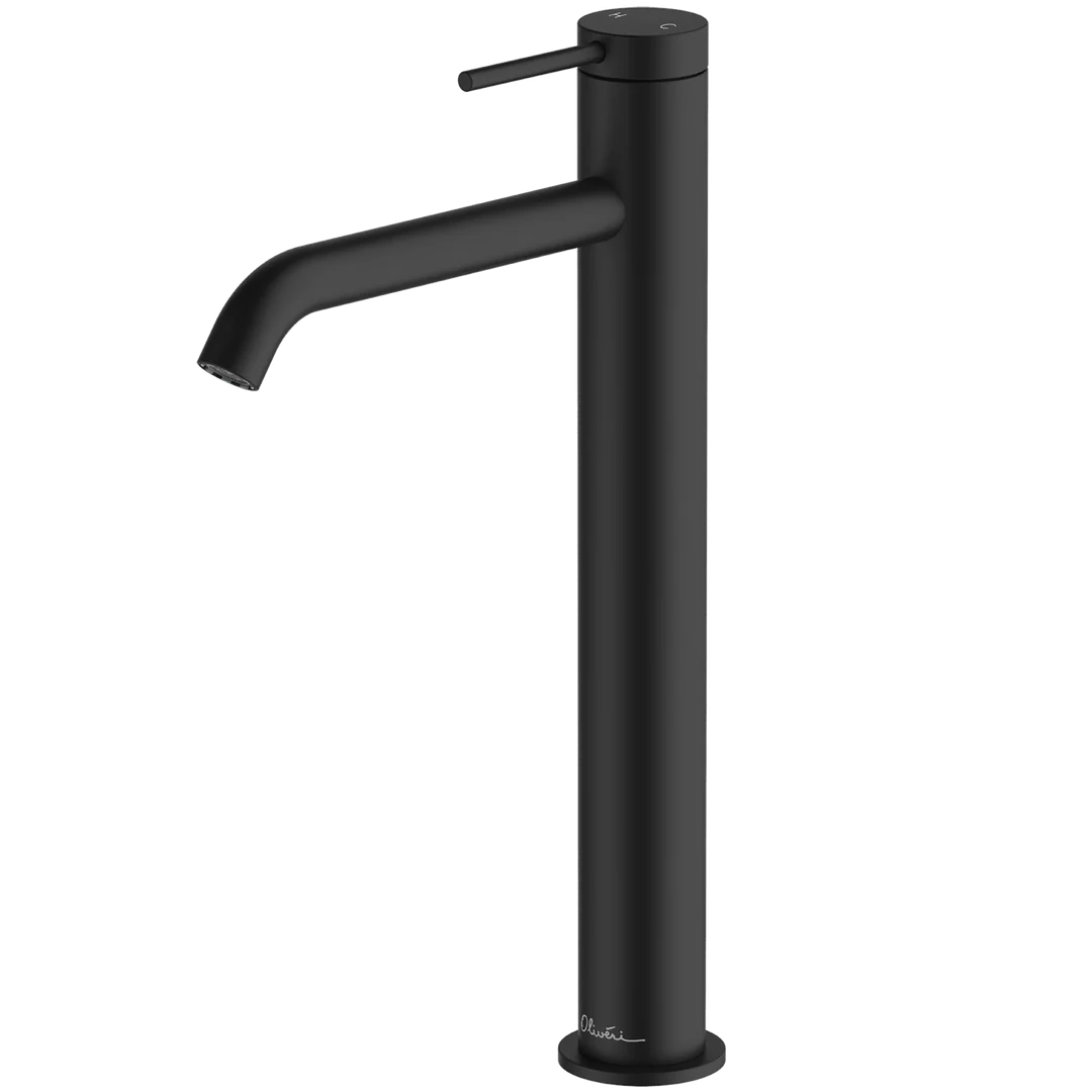 Oliveri VE104506FMB Venice Basin Tower Curved Matte Black