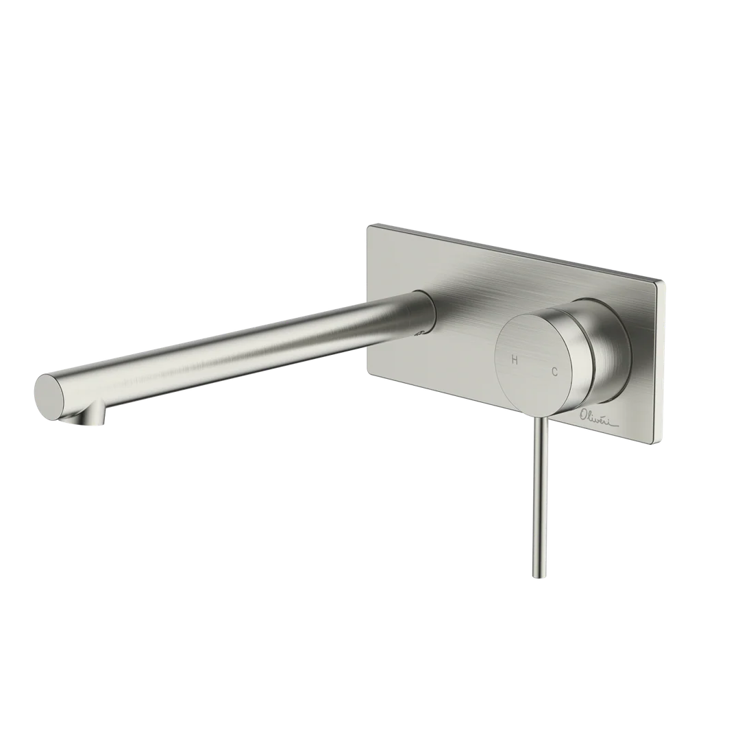 Oliveri VE108504FBN Venice Wall Mixer Set Str Brushed Nickel