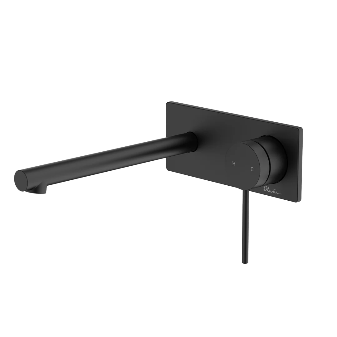 Oliveri VE108516FMB Venice Wall Mixer Set Str Matte Black