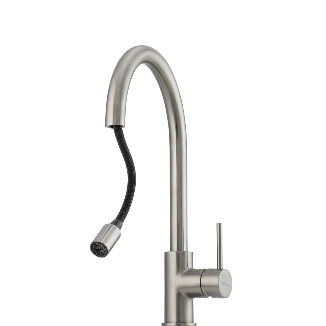 Oliveri VE520FBN-P Venice P-Out Gooseneck Mixer BN LEAD FREE - Image 3