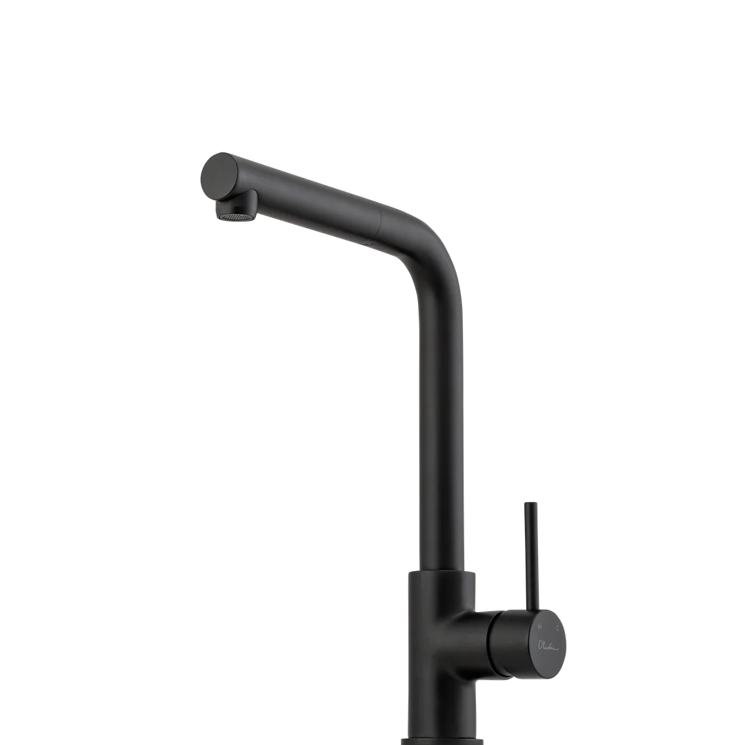 Oliveri VE570FMB-P Venice P-Out R/Angle Mixer Matte Black LEAD FREE