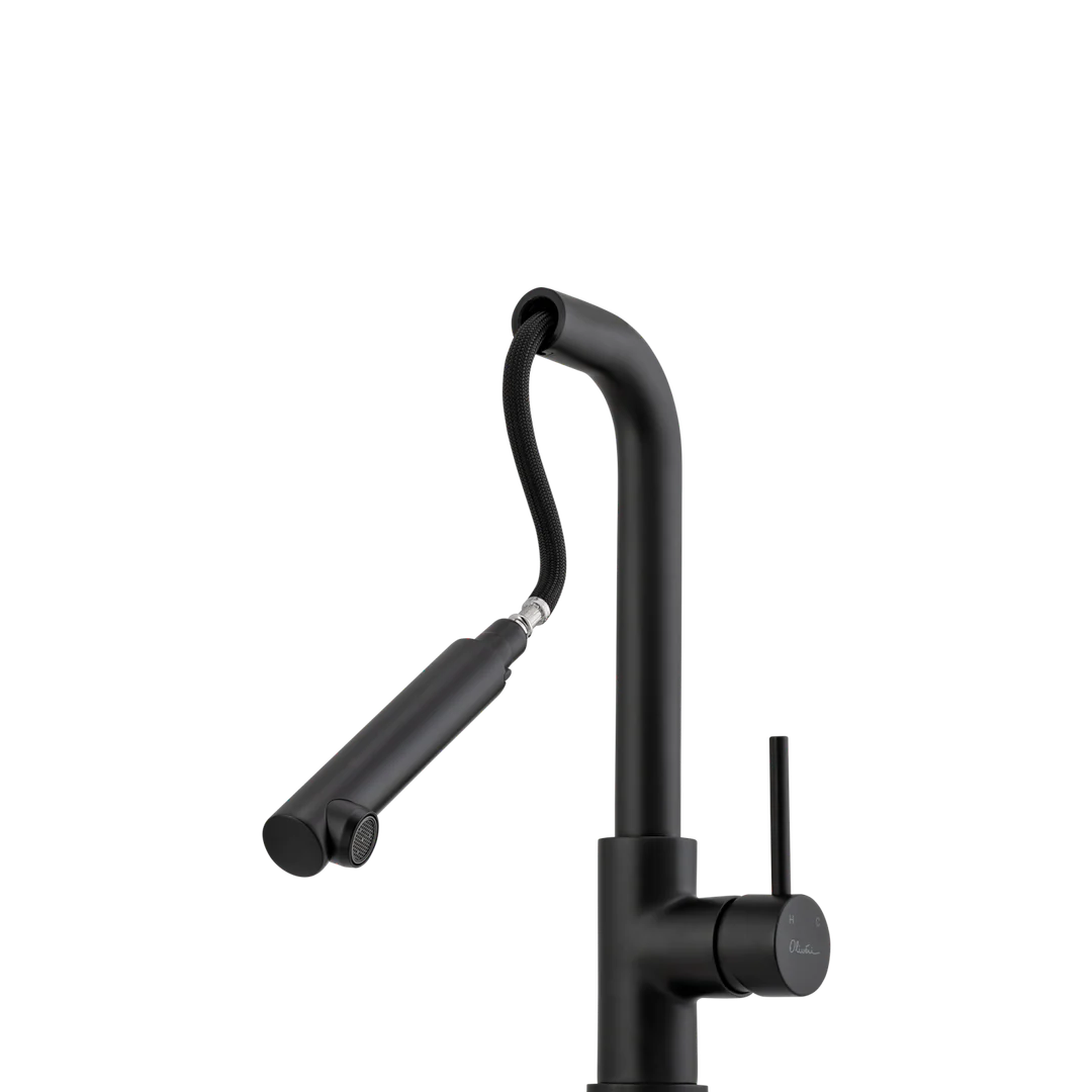 Oliveri VE570FMB-P Venice P-Out R/Angle Mixer Matte Black LEAD FREE - Image 3