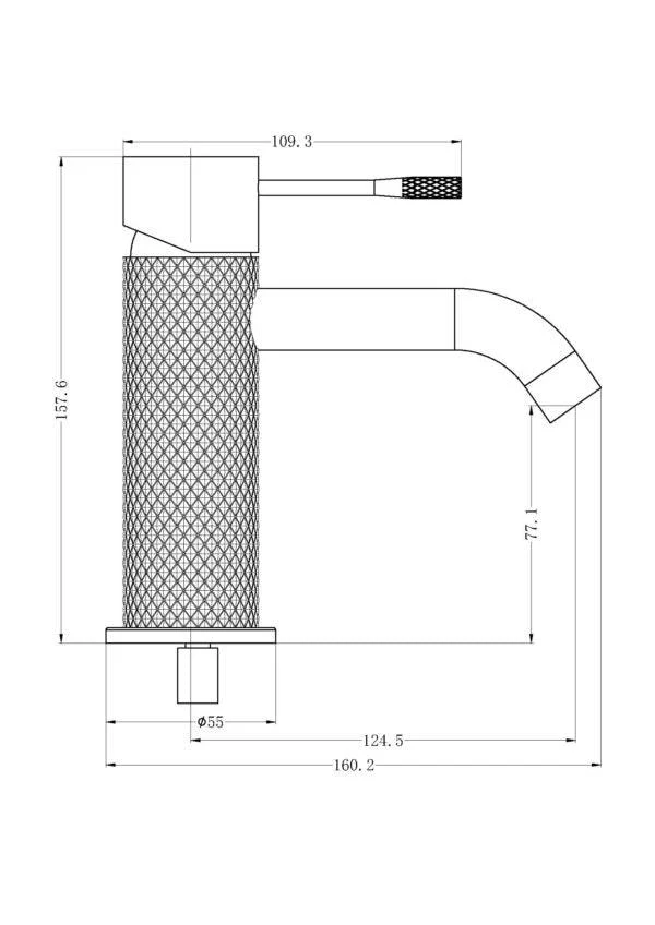 Nero Opal Basin Mixer Brushed Nickel - Image 6
