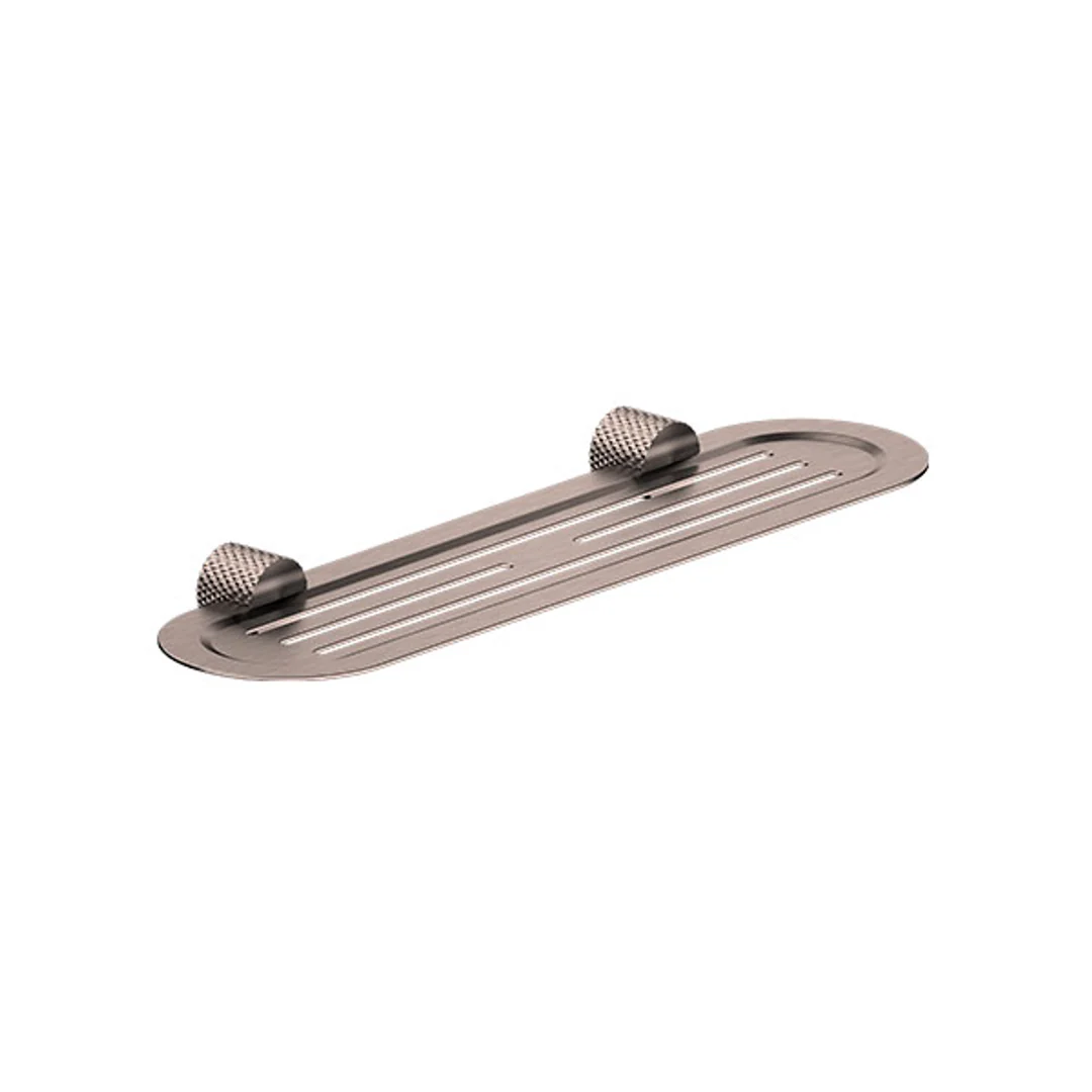 Nero Opal Metal Shelf Brushed Bronze