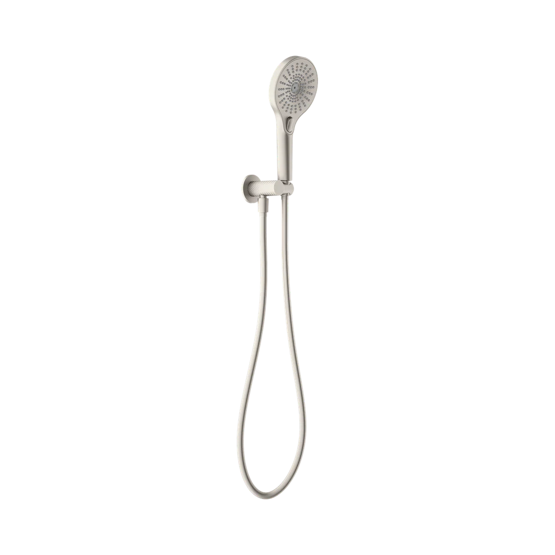 Opal Nero Shower On Bracket - Brushed Nickel