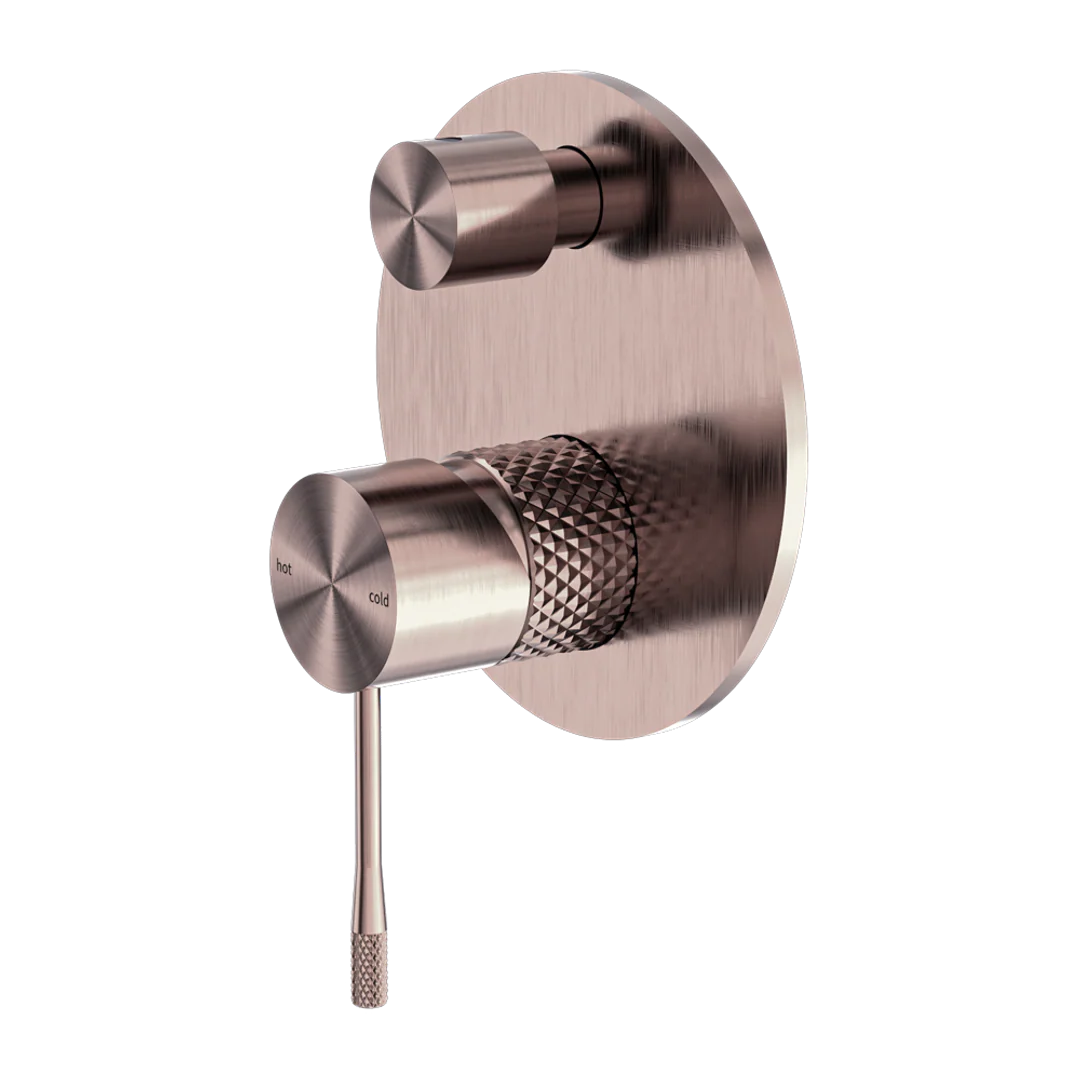 Nero Opal Shower Mixer With Divertor Brushed Bronze - Image 2