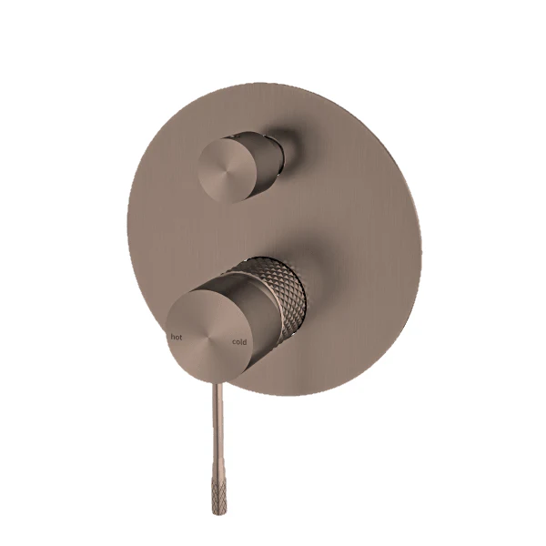 Nero Opal Shower Mixer With Divertor Brushed Bronze - Image 5