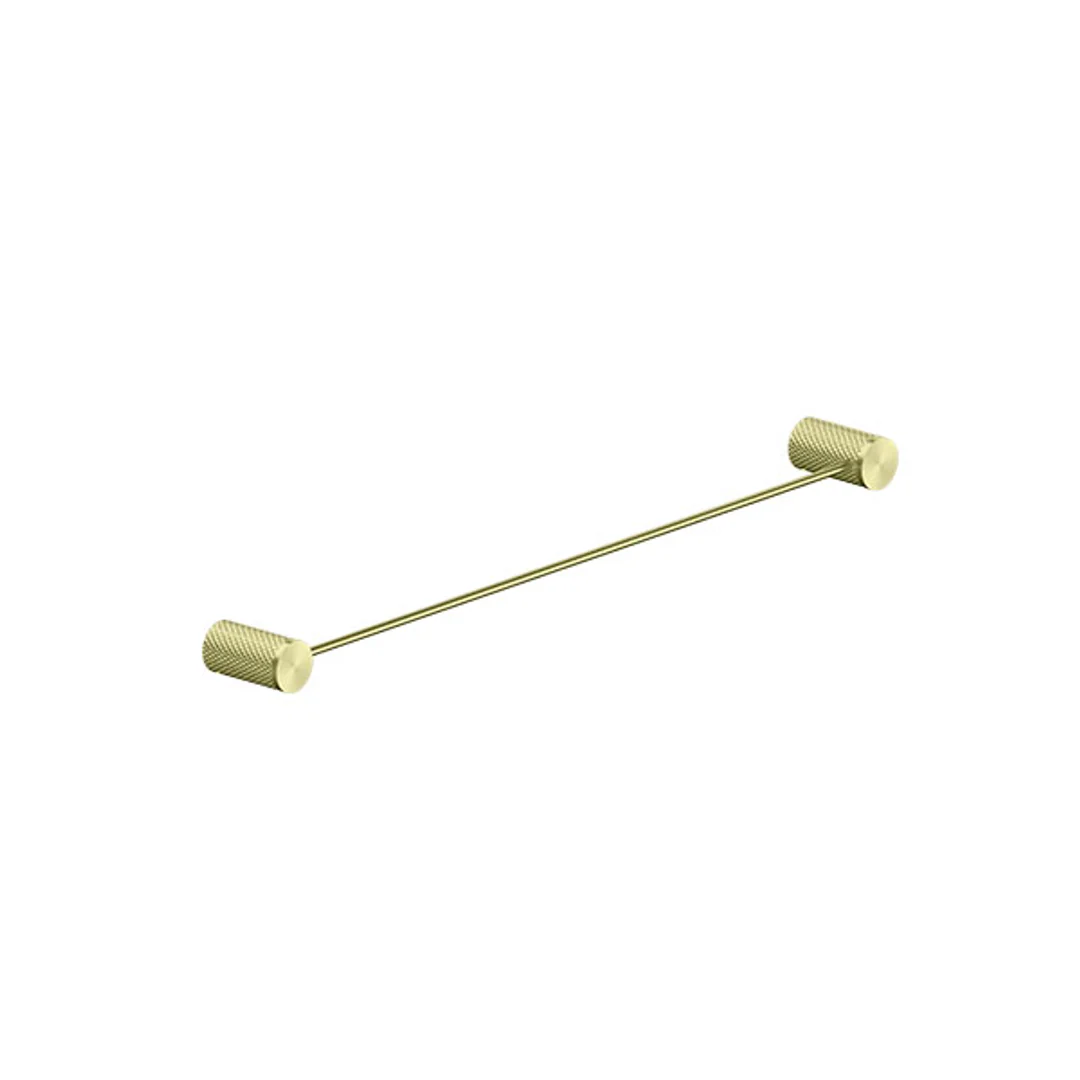Nero Opal Single Towel Rail Brushed Gold 600mm