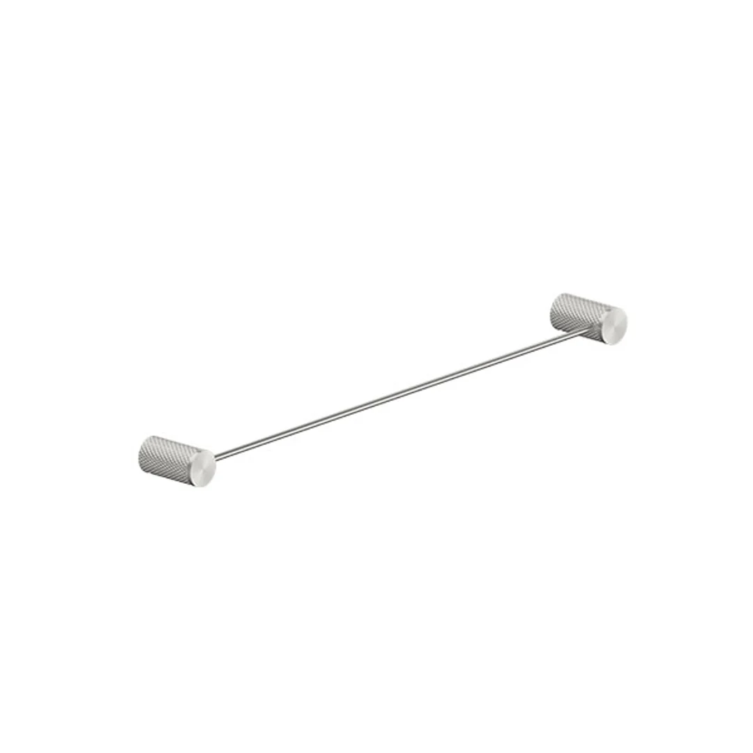 Nero Opal Single Towel Rail Brushed Nickel 600mm