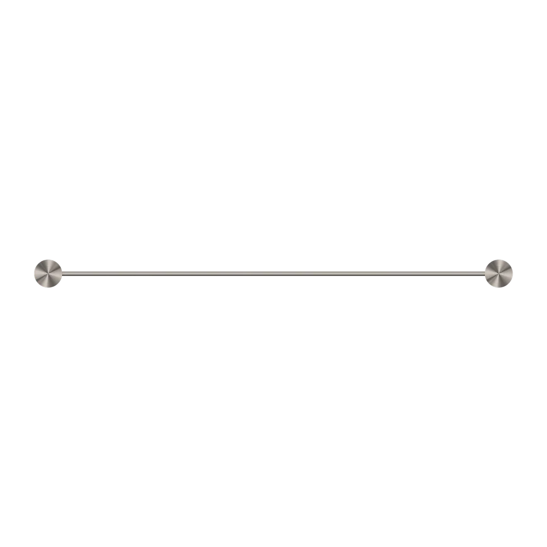 Nero Opal Single Towel Rail Brushed Nickel 600mm - Image 6