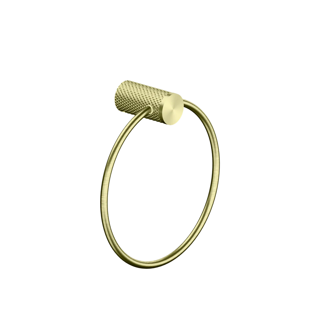 Nero Opal Towel Ring Brushed Gold - Image 4