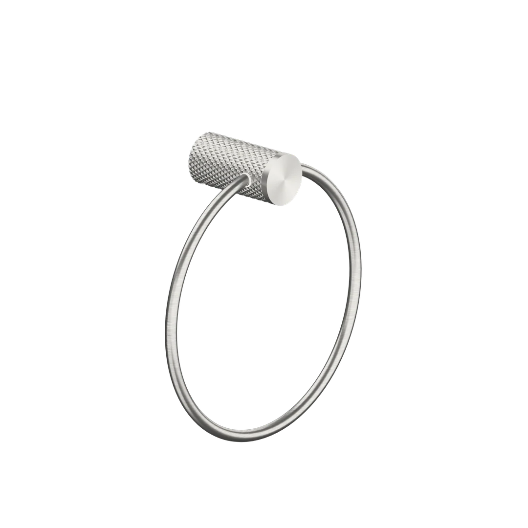 Nero Opal Towel Ring Brushed Nickel - Image 4