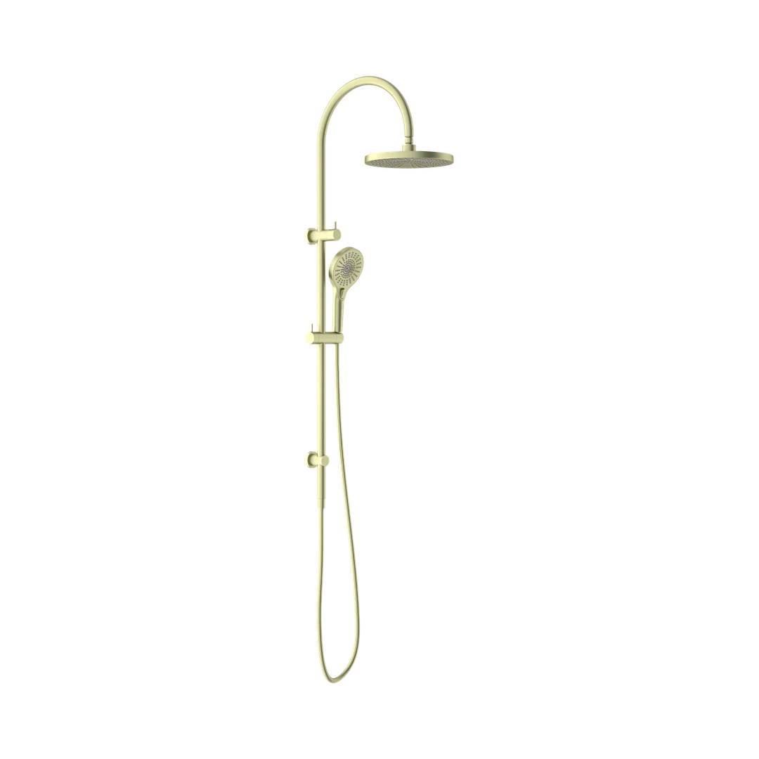 Opal Twin Nero Shower - Brushed Gold
