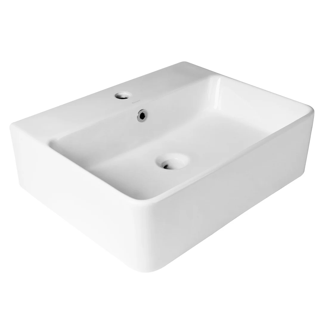 Otti Above Counter/W/Hung Basin 1 Taphole With Overflow Gloss White 520X420X155Mm - Image 2