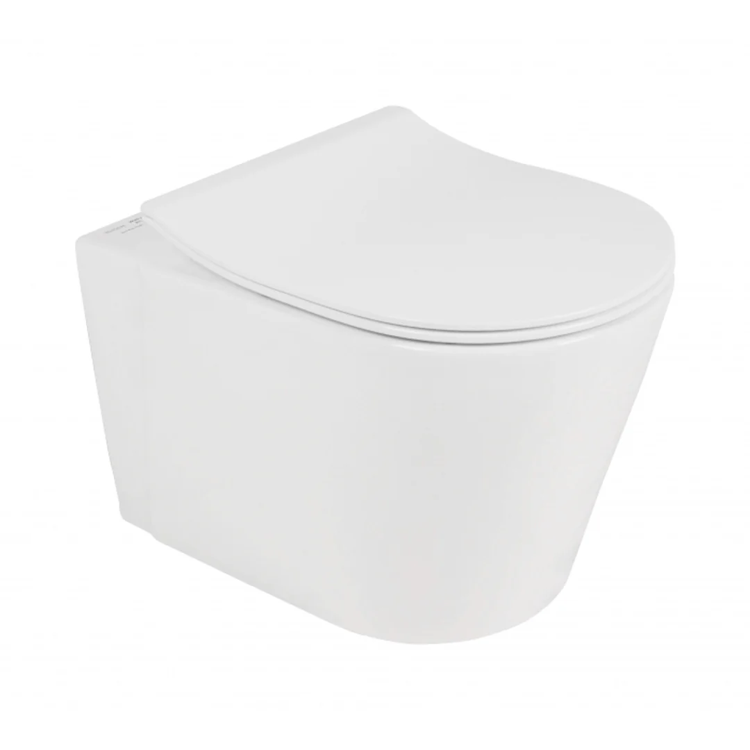 Otti Alzano W/Hung Pan Rimless Flush Soft Close Slim Seat Concealed Cistern Metal Frame - Image 2