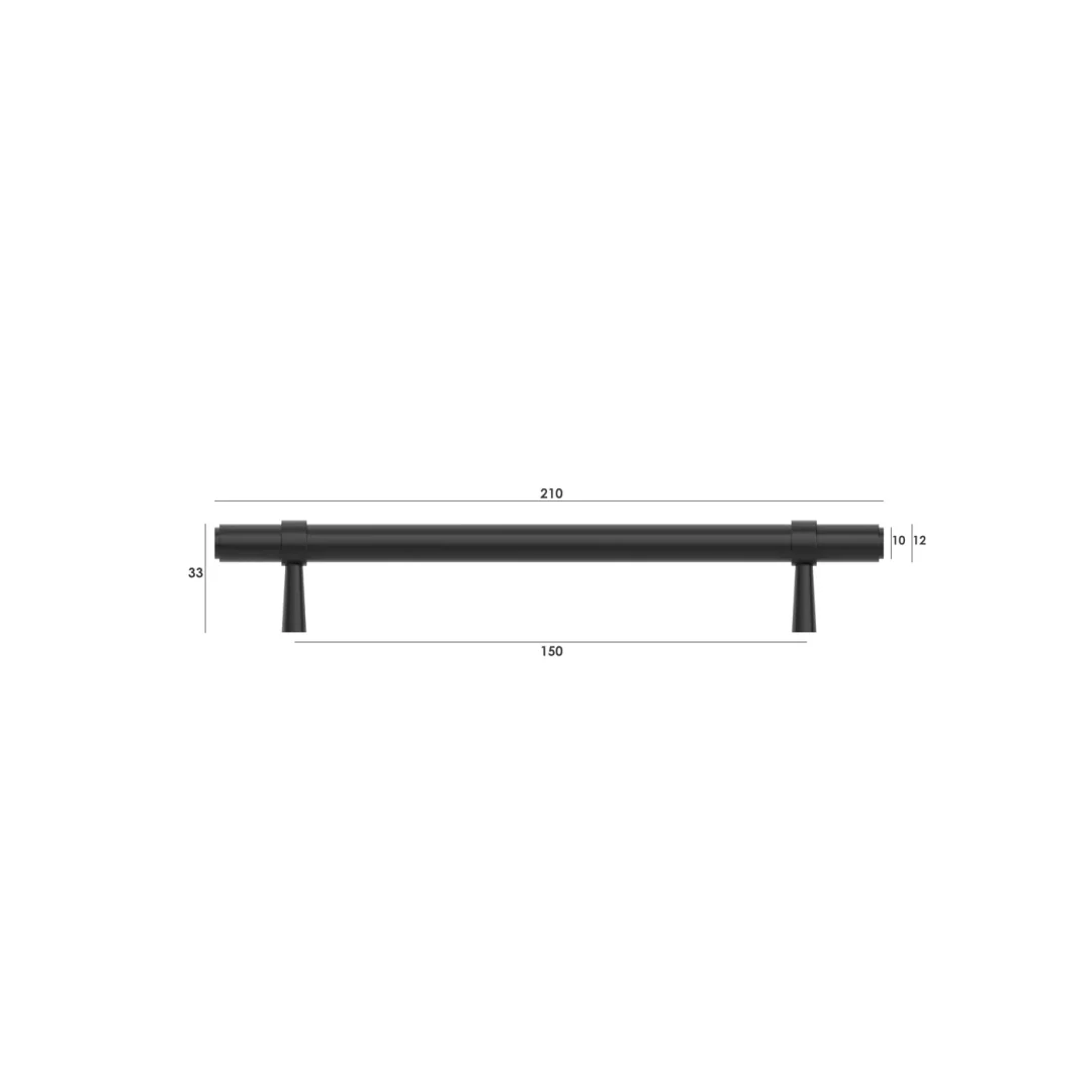 Otti Astor - 160/210Mm Gun Metal 160/210Mm Handle (160Mm Hole To Hole ; 210Mm Total Length) - Image 2