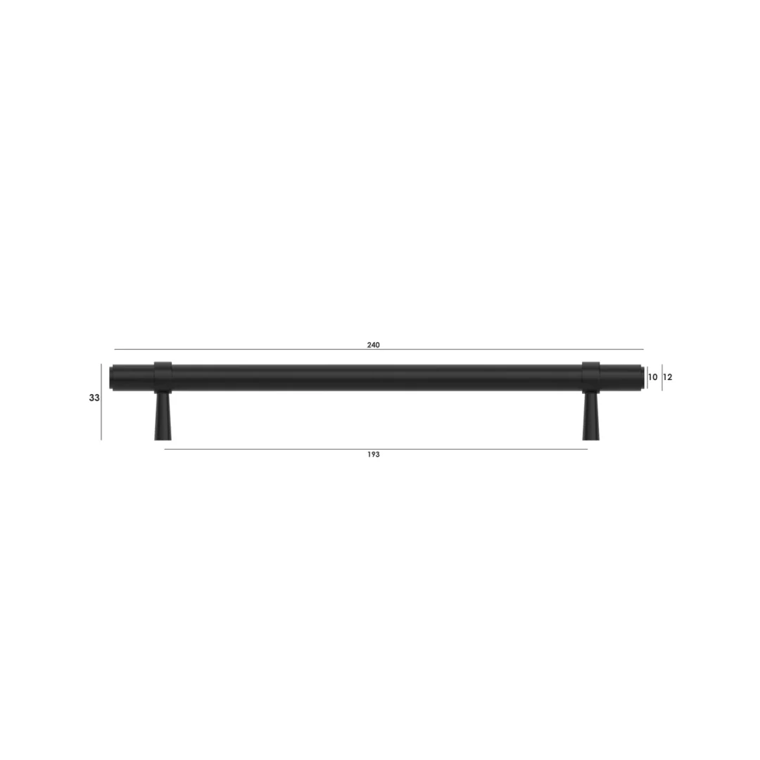 Otti Astor - 192/240Mm Matte Black Handle (192Mm Hole To Hole ; 240Mm Total Length) - Image 2