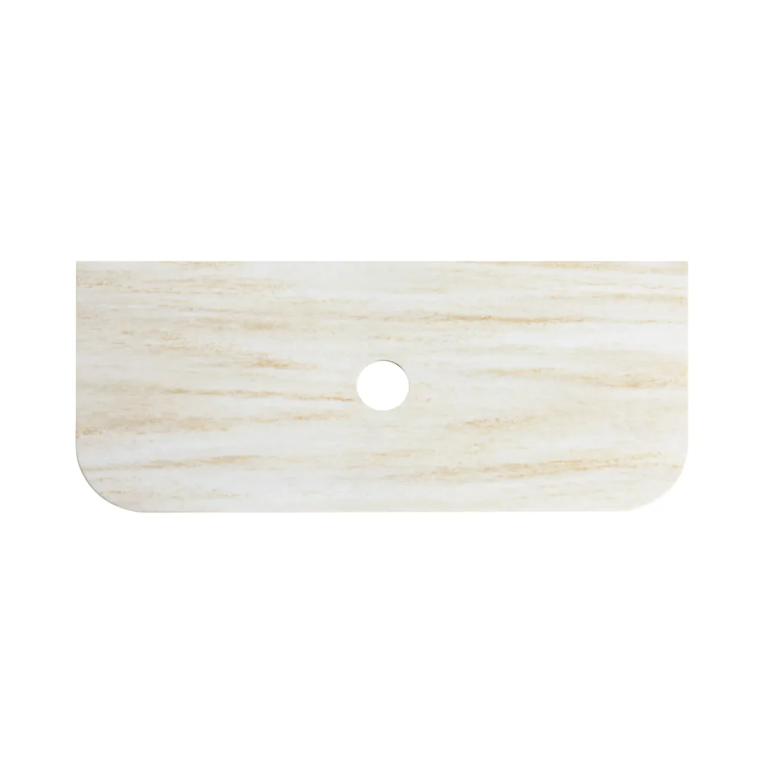 Otti Bondi 1200Mm Black Oak Wall Hung Curve Vanity With Sand Dune Top - Image 3