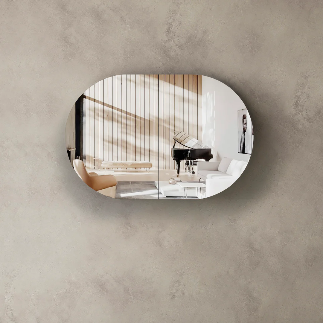 Otti Bondi900X600 Shaving Cabinet Natural Oak