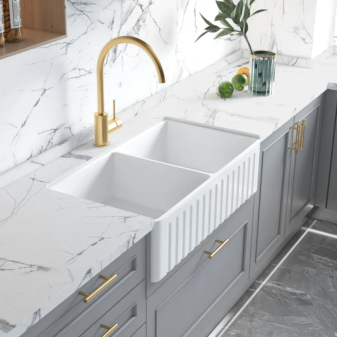 OTTI BOSTON DOUBLE BUTLER SINK 845X455X255 - Image 6
