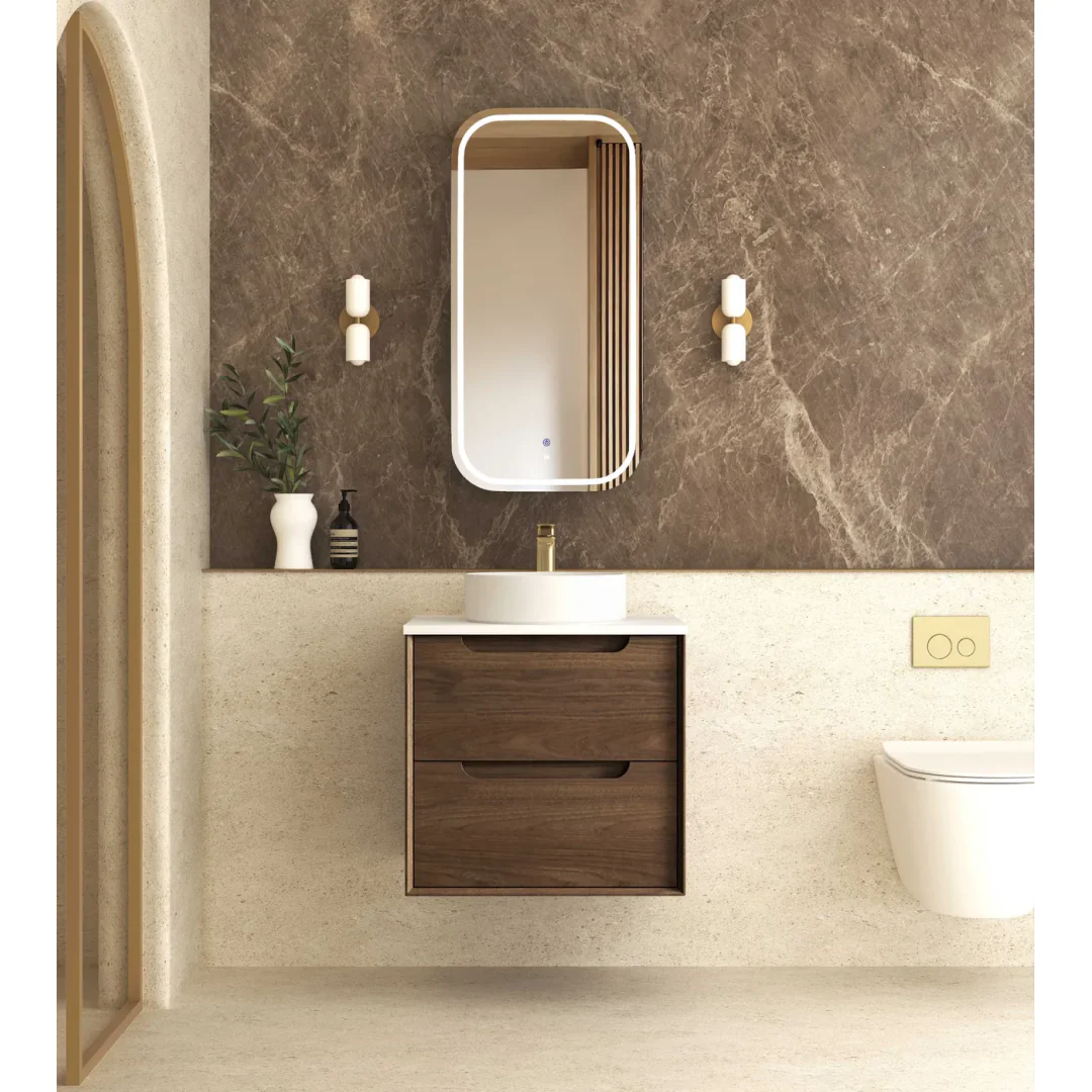 Otti Byron 600Mm Sable Walnut Wall Hung Cabinet - Image 3