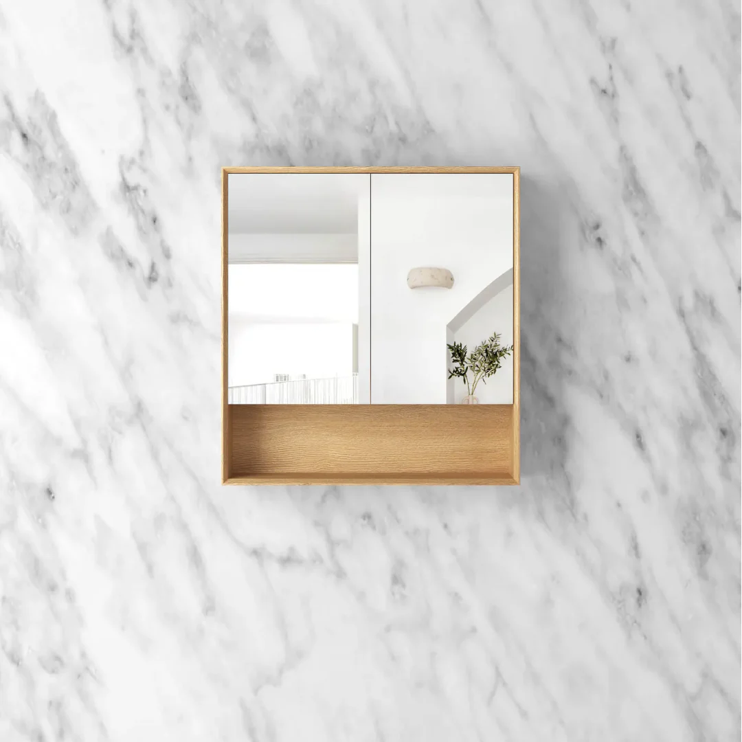Otti Byron 900X800 Woodland Oak Shaving Cabinet