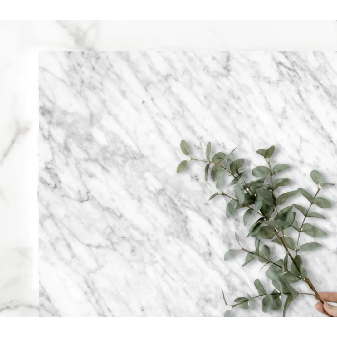 Otti Byron Fluted 1800 Woodland Oak Wall Hung Vanity With Woodland Carrara Marble Top - Image 3
