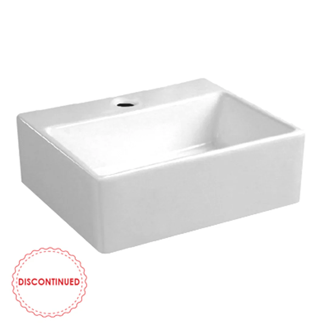 Otti Compact Wall Mounted Basin 1 Tap Holegloss Whiteno Overflow Dimension: 330*290*115 - Image 2