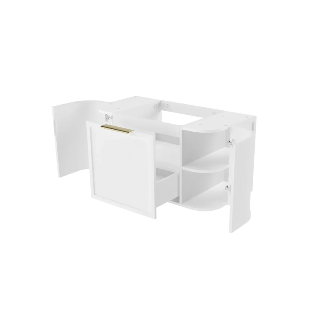 Otti Hampshire Satin White Vanity 900X460X450 Wall Hung Cabinet - Image 6
