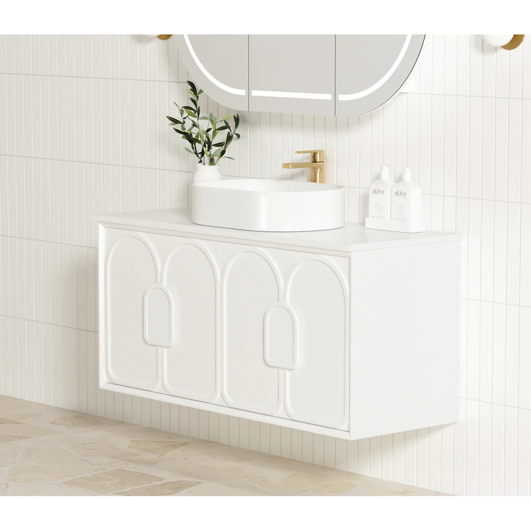 Otti Laguna Mk Ii 1200 Matte White Wall Hung Cabinet Only - Image 3