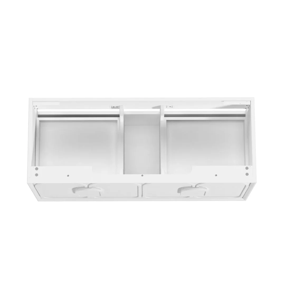 Otti Laguna Mk Ii 1200 Matte White Wall Hung Vanity With Pure White Top - Image 5