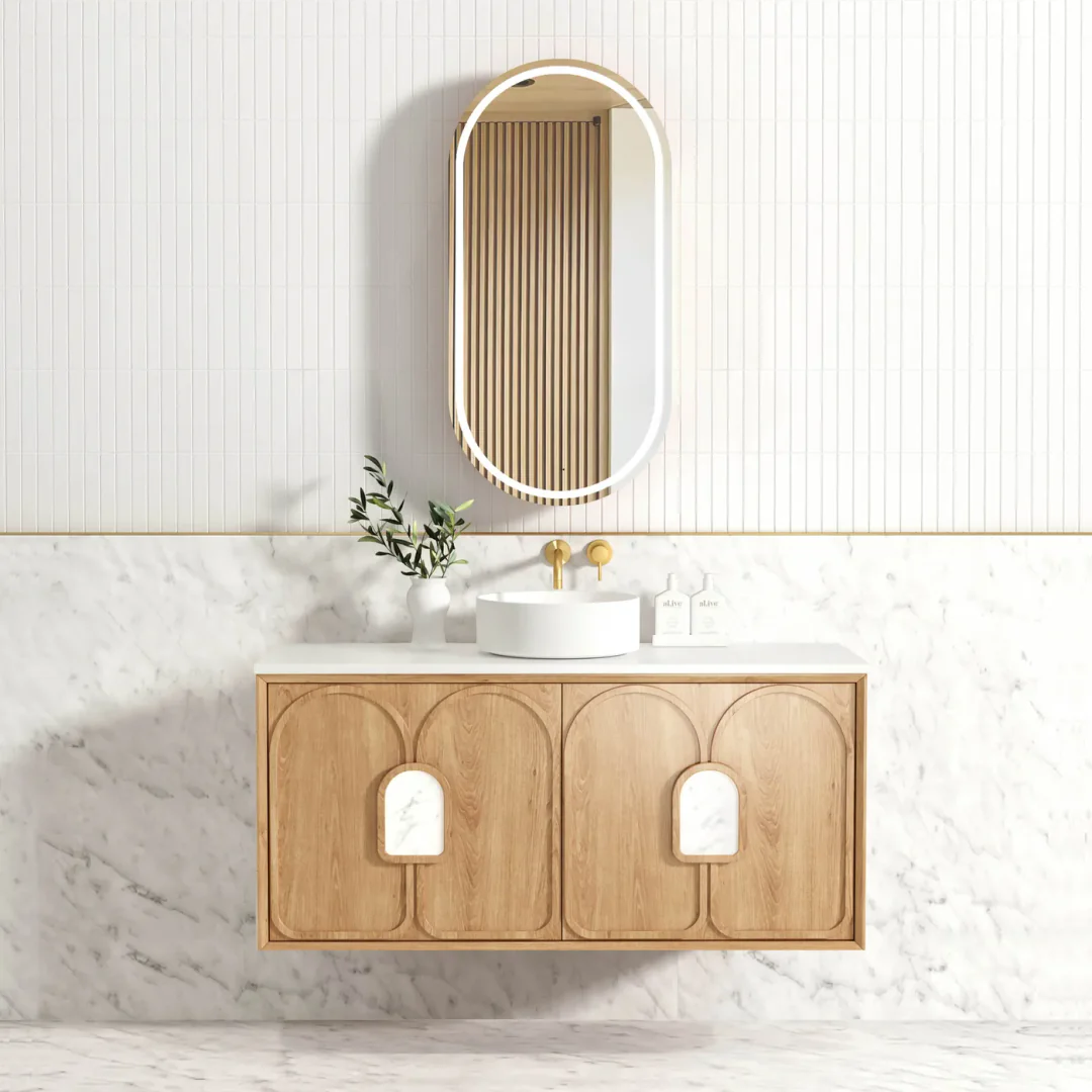 Otti Laguna Mk Ii 1200 Woodland Oak Wall Hung Cabinet Only - Image 3