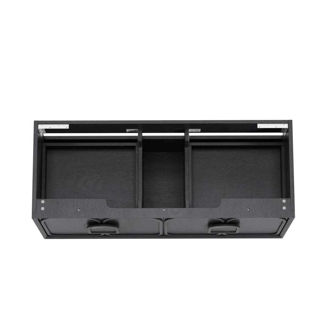 Otti Laguna Mk Ii 1200Mm Black Oak Wall Hung Cabinet Only - Image 4