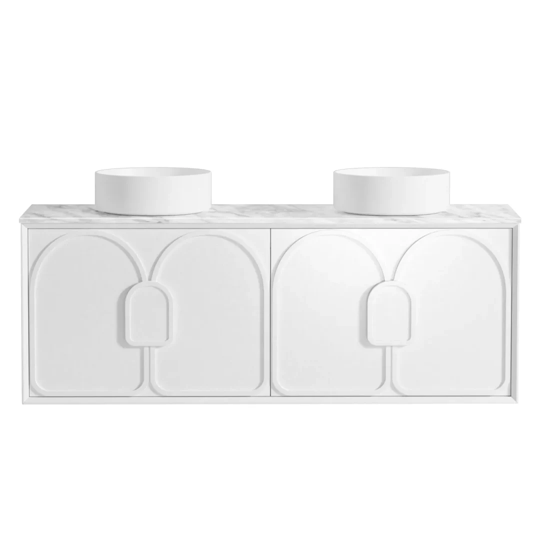Otti Laguna Mk Ii 1500 Matte White Wall Hung Cabinet Only
