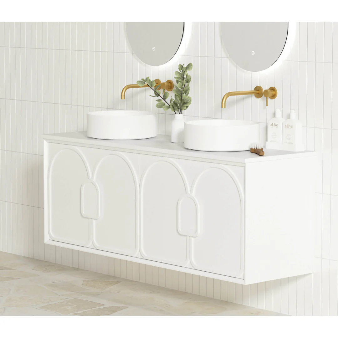 Otti Laguna Mk Ii 1500 Matte White Wall Hung Cabinet Only - Image 4