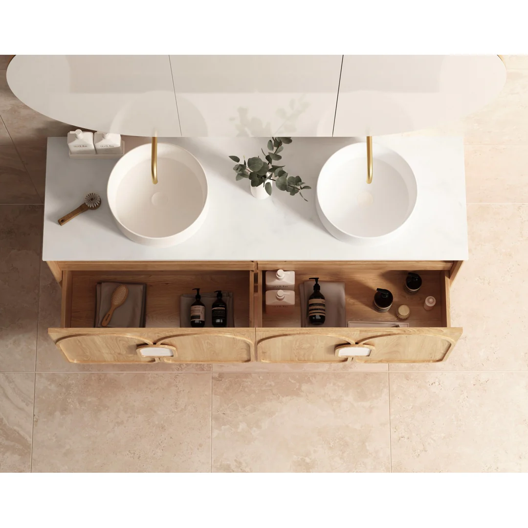 Otti Laguna Mk Ii 1500 Natural Woodland Oak Wall Hung Cabinet Only - Image 4