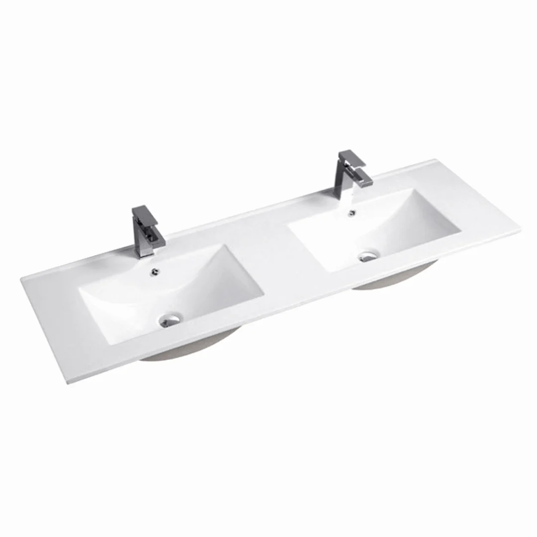 Otti Laguna Mk Ii 1500 Natural Woodland Oak Wall Hung Vanity With Ceramic Top - Image 4