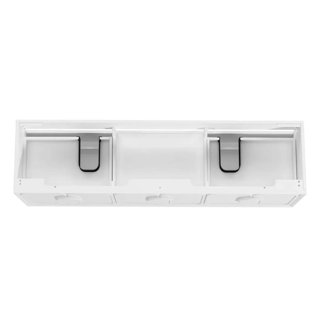 Otti Laguna Mk Ii 1800 Matte White Wall Hung Vanity With Matte White Top - Image 5