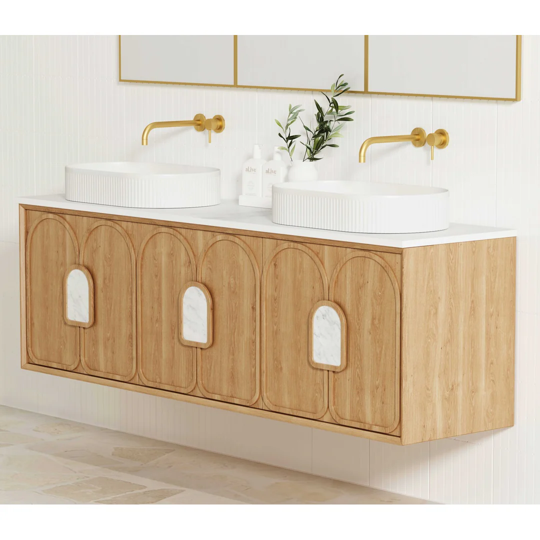 Otti Laguna Mk Ii 1800 Natural Woodland Oak Wall Hung Cabinet Only - Image 3