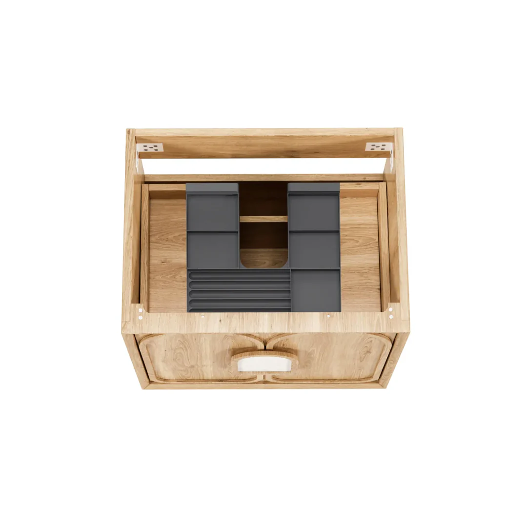 Otti Laguna Mk Ii 600 Natural Woodland Oak Wall Hung Cabinet Only - Image 5