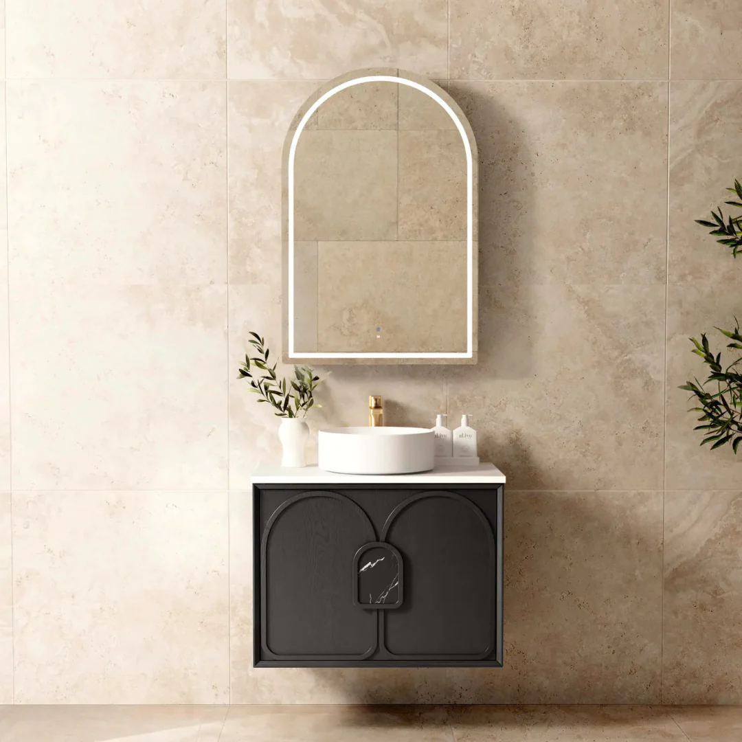 Otti Laguna Mk Ii 750 Black Oak Wall Hung Cabinet Only - Image 3