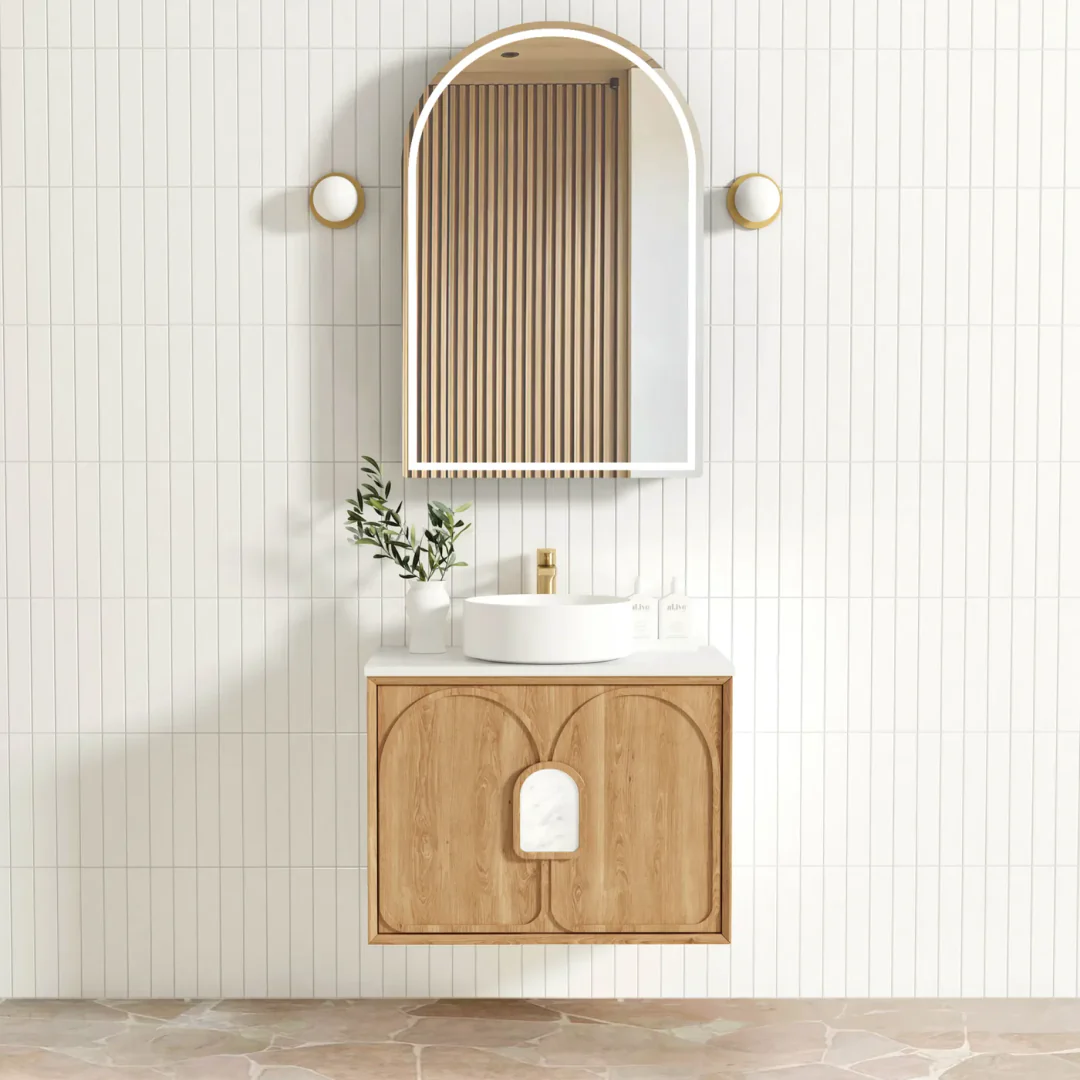 Otti Laguna Mk Ii 750 Natural Woodland Oak Wall Hung Cabinet Only - Image 3