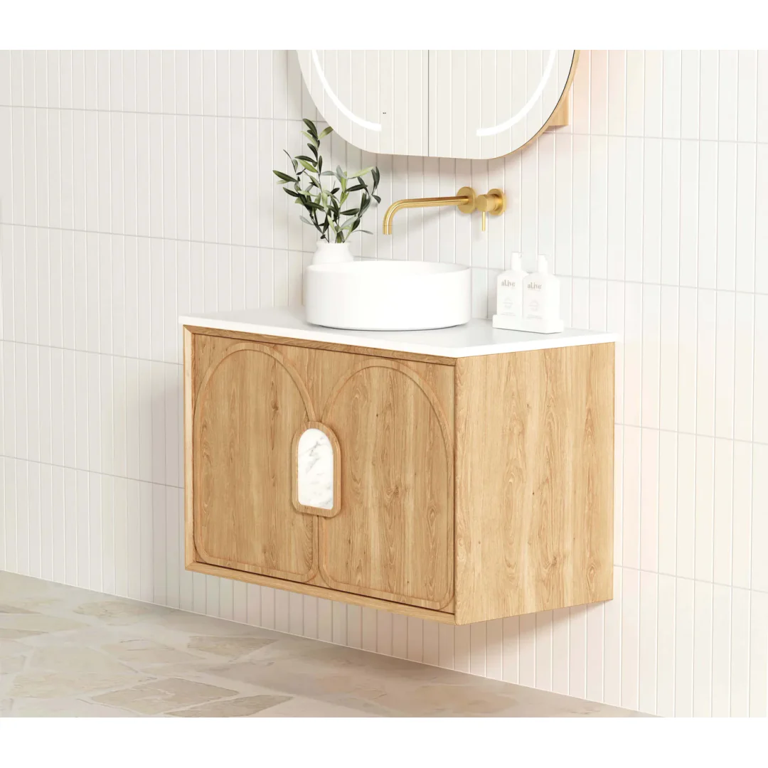 Otti Laguna Mk Ii 900 Natural Woodland Oak Wall Hung Cabinet Only - Image 4